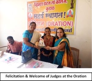 Felicitation & Welcome of Judges at the Oration